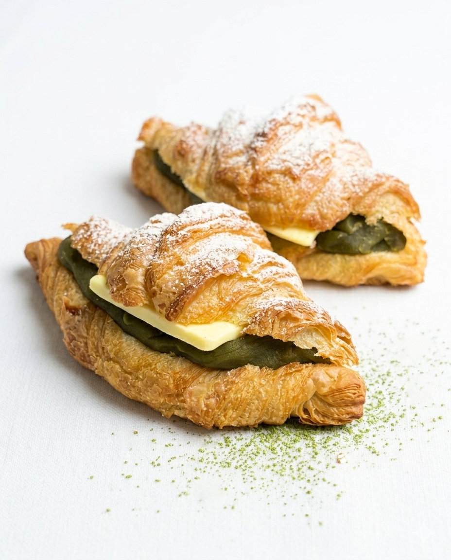 抹茶あんバタークロワッサン画像
